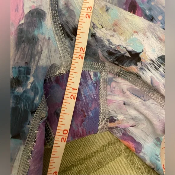 RBX Brush Stroke Paint Splatter Print Watercolor Colorful Leggings Sz S P SP - Picture 13 of 16